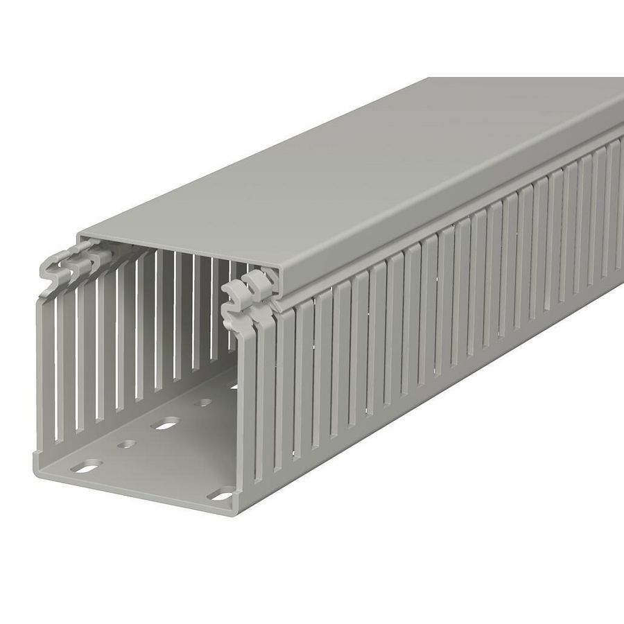 Bedradingskoker 75x75x2000 polyvinylch. steengrijs VVE=16