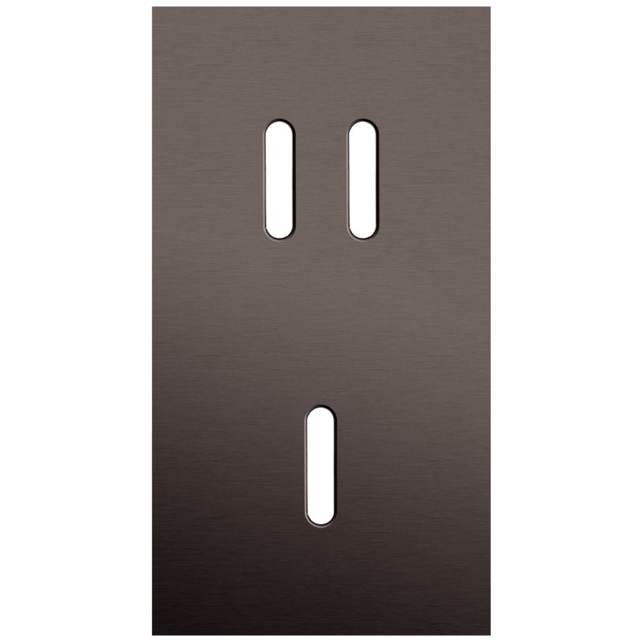 2-voudige afdekplaat Verticaal 71mm centerafstand voor een tweevo