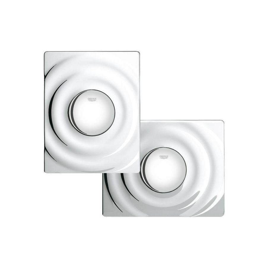 Surf bedieningspaneel closet chroom b156xh197mm enkele spoeling