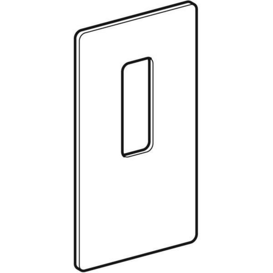 Serviceluik wst wandkraan MLith wastafel glas zwart