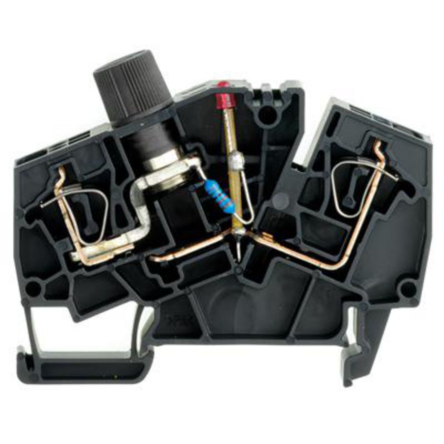 Zekeringsklem zwart 2.5mm² 10A 150 V, VVE=20