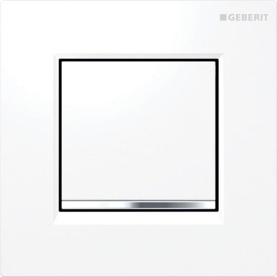 Losse voorplaat v. bedieningspaneel Type30 wit/glanschroom/wit
