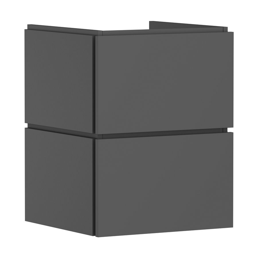 Badmeubel Xilesa E 480/470+2 lades PushOpen fontein Slate Matt Grey