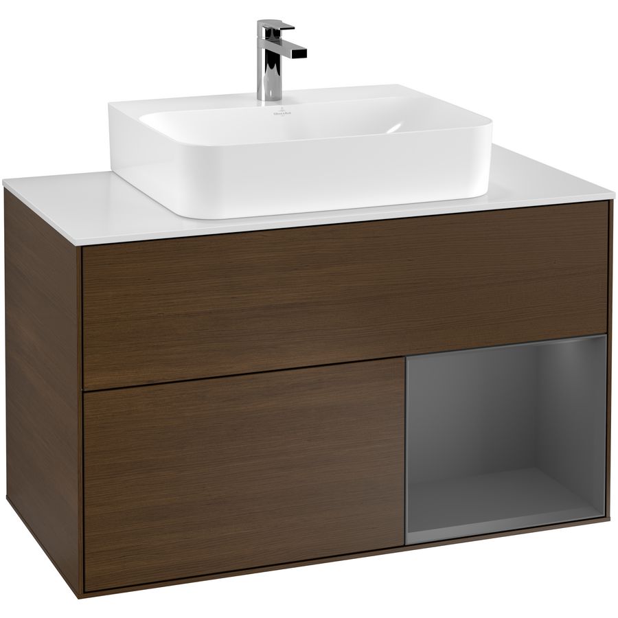 Wastafelonderkast Finion 1000x603x501mm W.Veneer G121GKGN