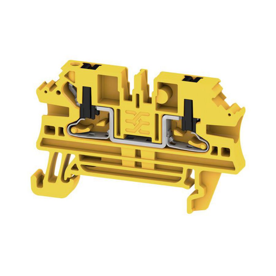Doorvoerklem zwart/geel 2.5mm² 24A 800 2847320000 VVE=100