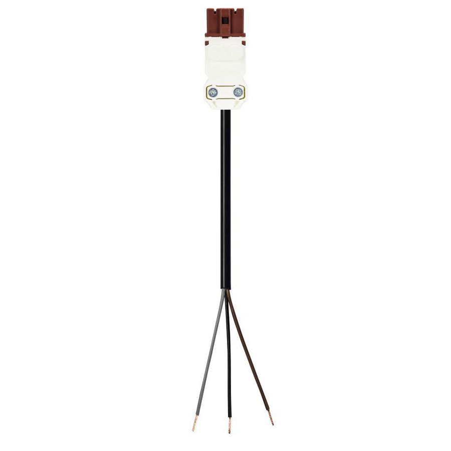 Aansluitsnoer GST15I2 male 1,5mm² 100cm bruin ECA wit VVE=5