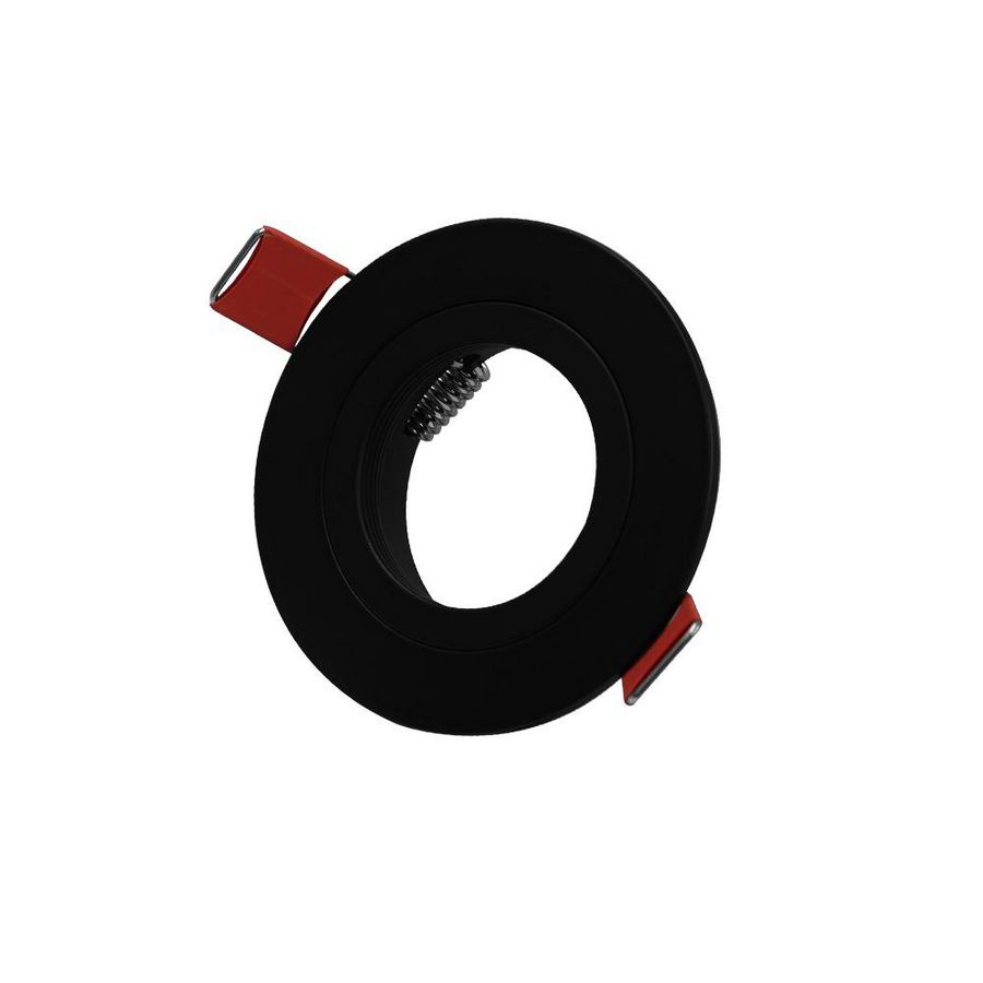 Inbouwarmatuur 50mm rond ø79mm zwart