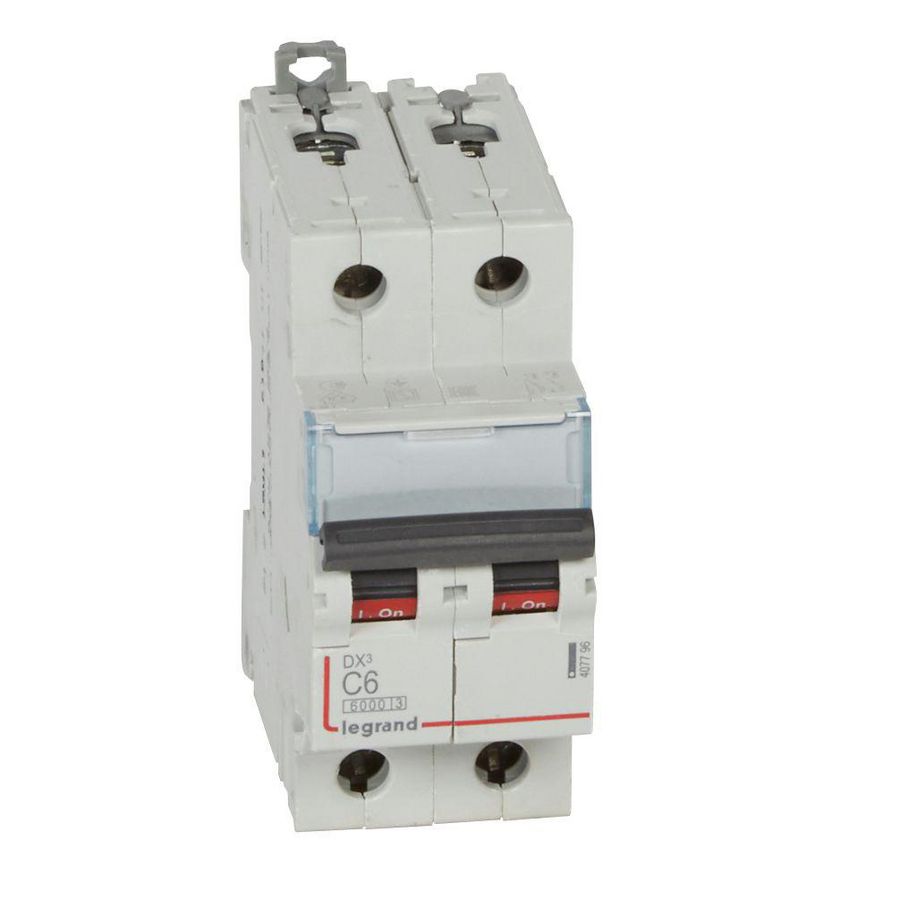 Installatieautomaat DX³ 6000A/10kA 2-polig C-karakteristiek 6A