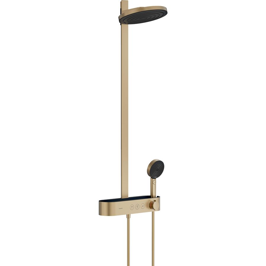 Pulsify S Showerpipe 260 2 straalsoorten met ShowerTablet Select 400 Brushed Bronze