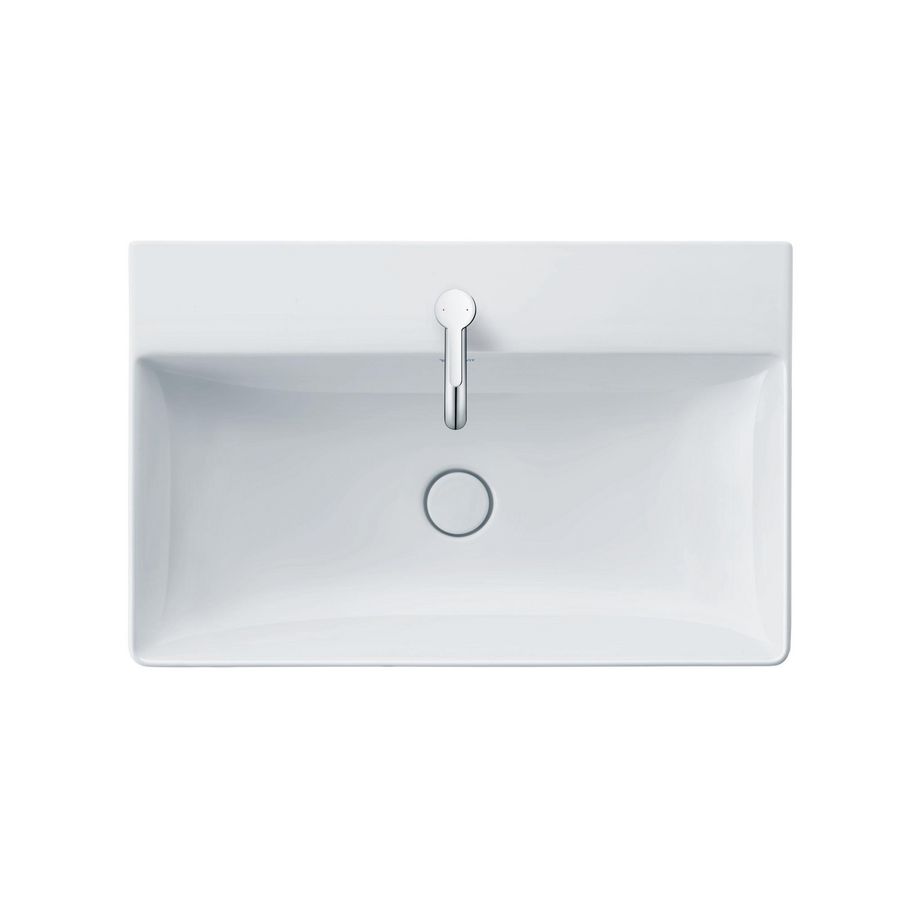 DURASQUARE #235380 wastafel 800mm wit met kraangat