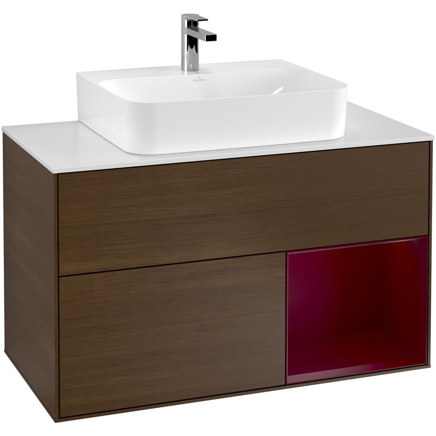 Wastafelonderkast Finion 1000x603x501mm W.Veneer G121HBGN