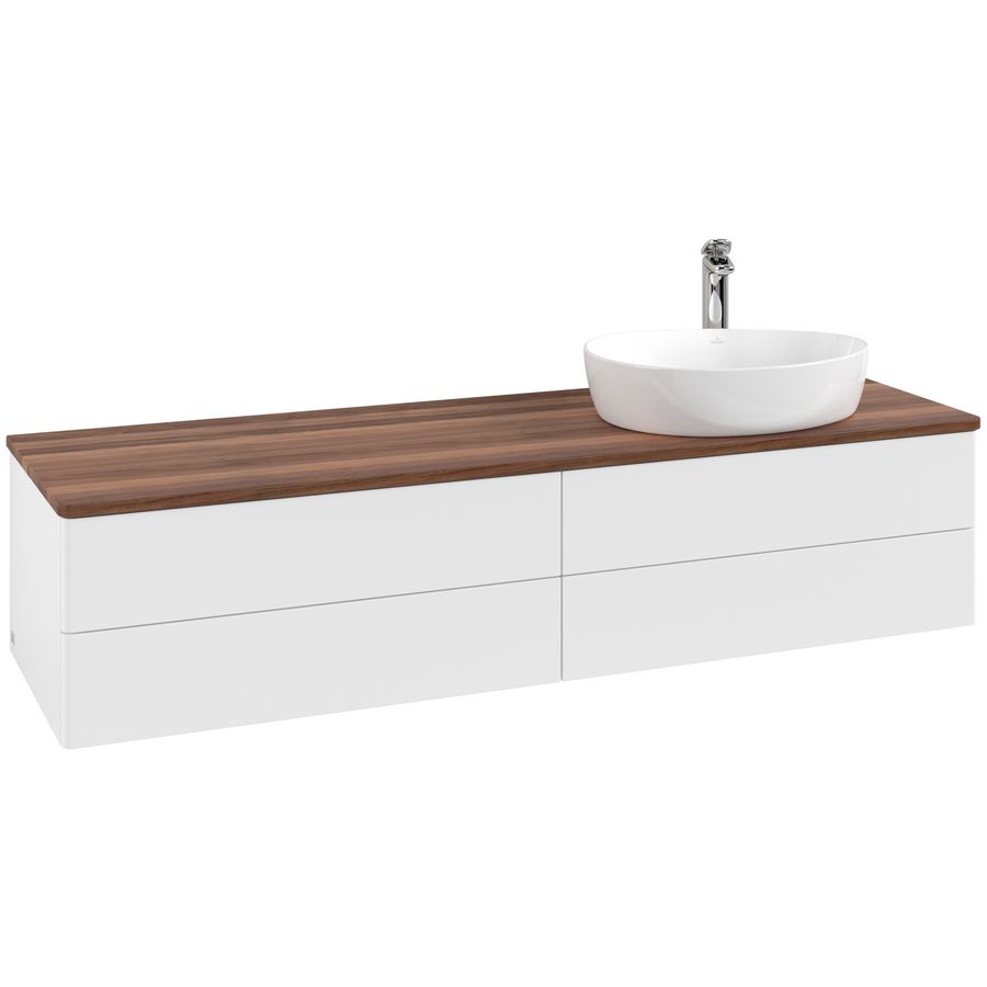 Wastafelonderkast Antao 1600x360x500mm White Matt Lacquer K27052MT