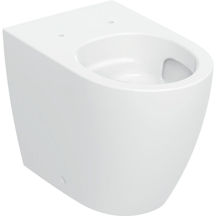 Staand closet iCon diepspoel gelijk met de wand gesloten vorm TurboFlush: T=56cm Wit / KeraTect