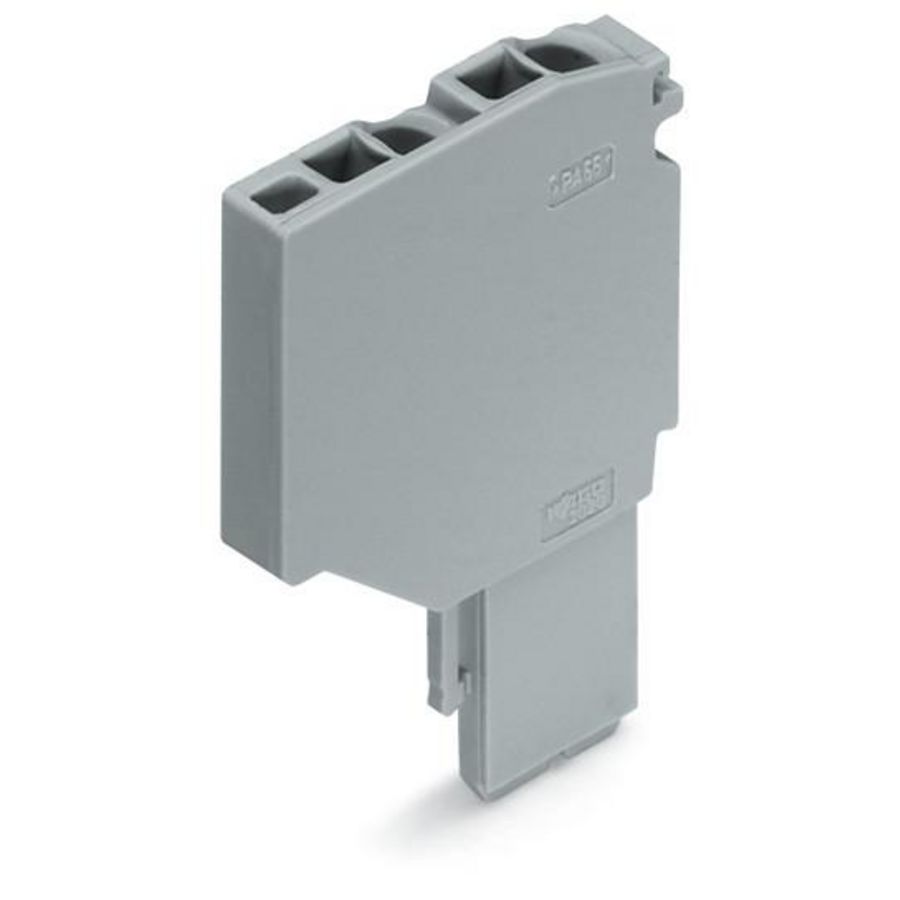 2-draads beginmodule FE steker Push-in 1,5 mm² grijs VVE=250
