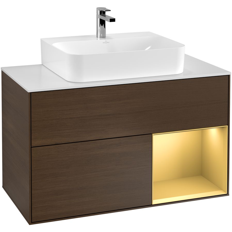 Wastafelonderkast Finion 1000x603x501mm W.Veneer G121HFGN