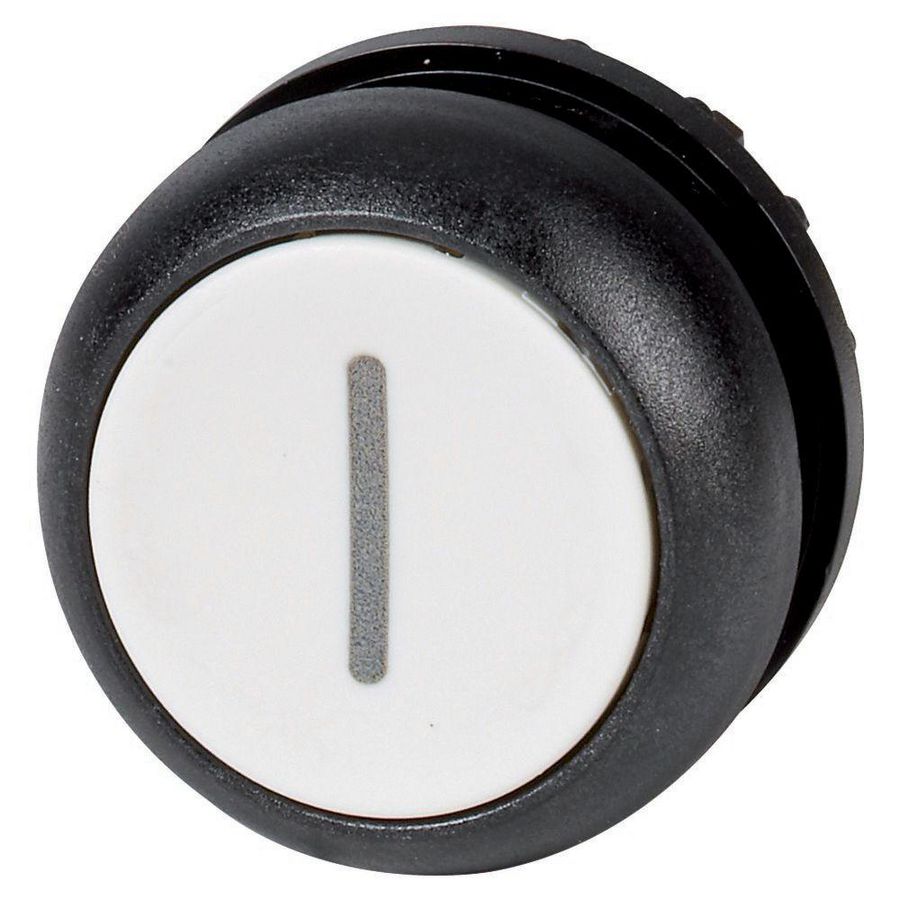 Drukknop vlak wit I terugverend M22S-D-W-X1 VVE=10