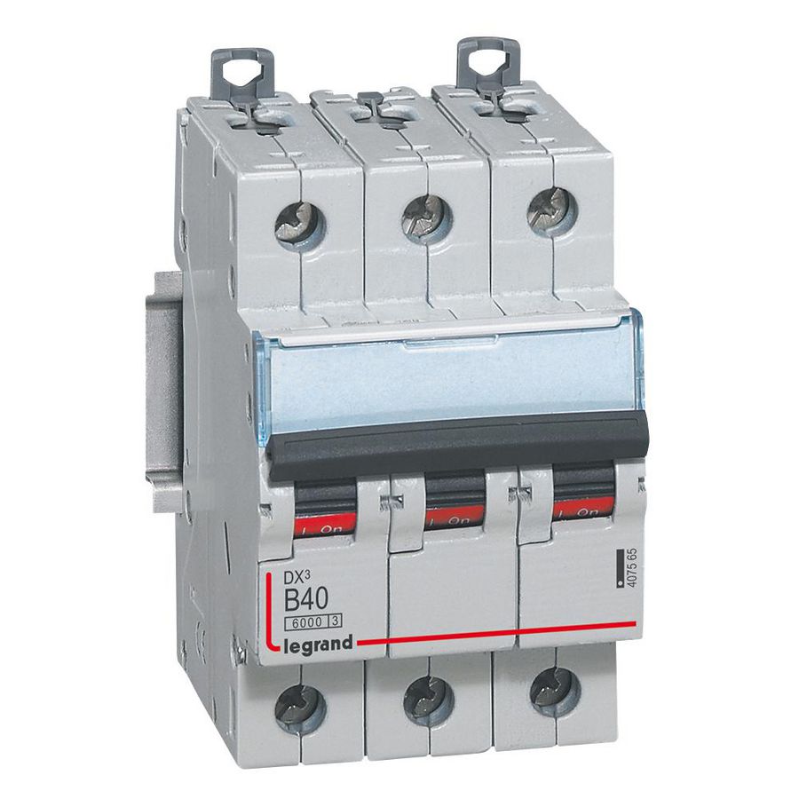 Installatieautomaat DX³ 6000A/10kA 3-polig B-karakteristiek 40