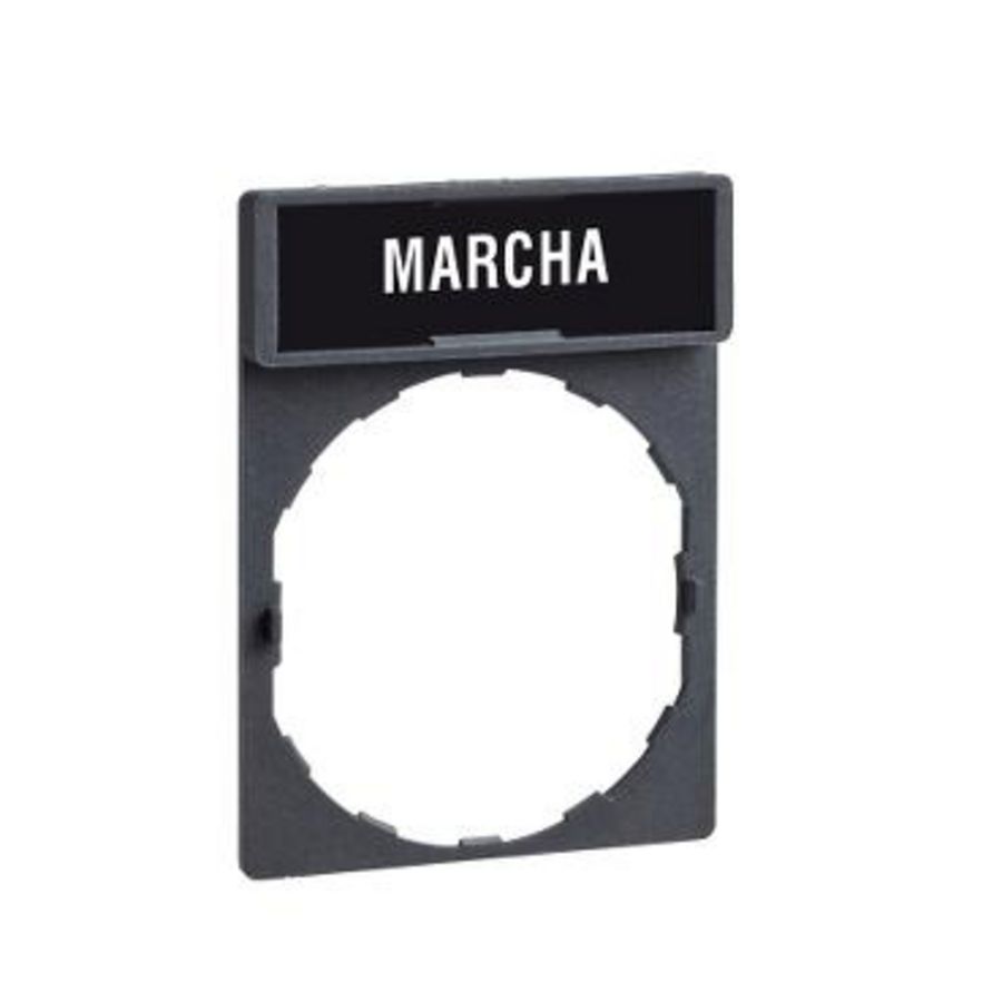 Schild 30x40mm etiket 8x27mmMARCHA" Harmony XB4/XB5 VVE=10