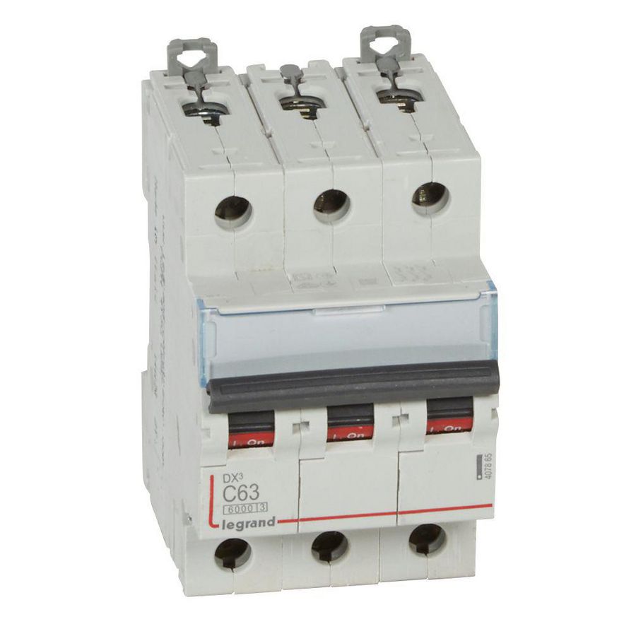 Installatieautomaat DX³ 6000A/10kA 3-polig C-karakteristiek 63A