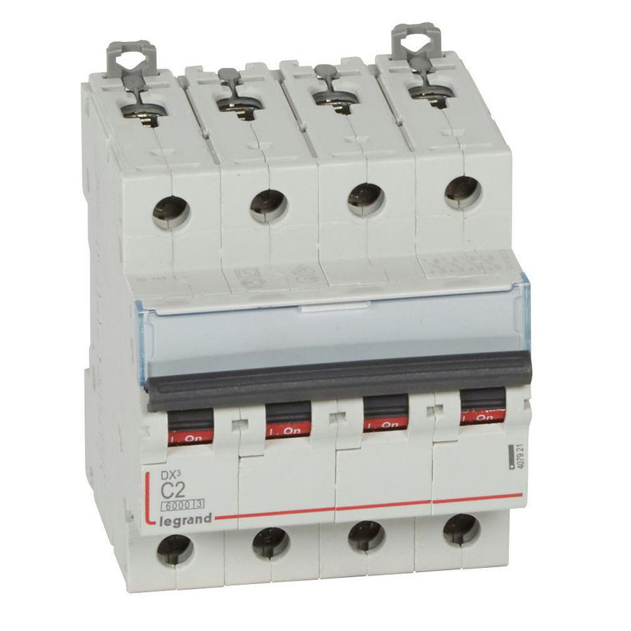 Installatieautomaat DX³ 6000A/10kA 4-polig C-karakteristiek 2A