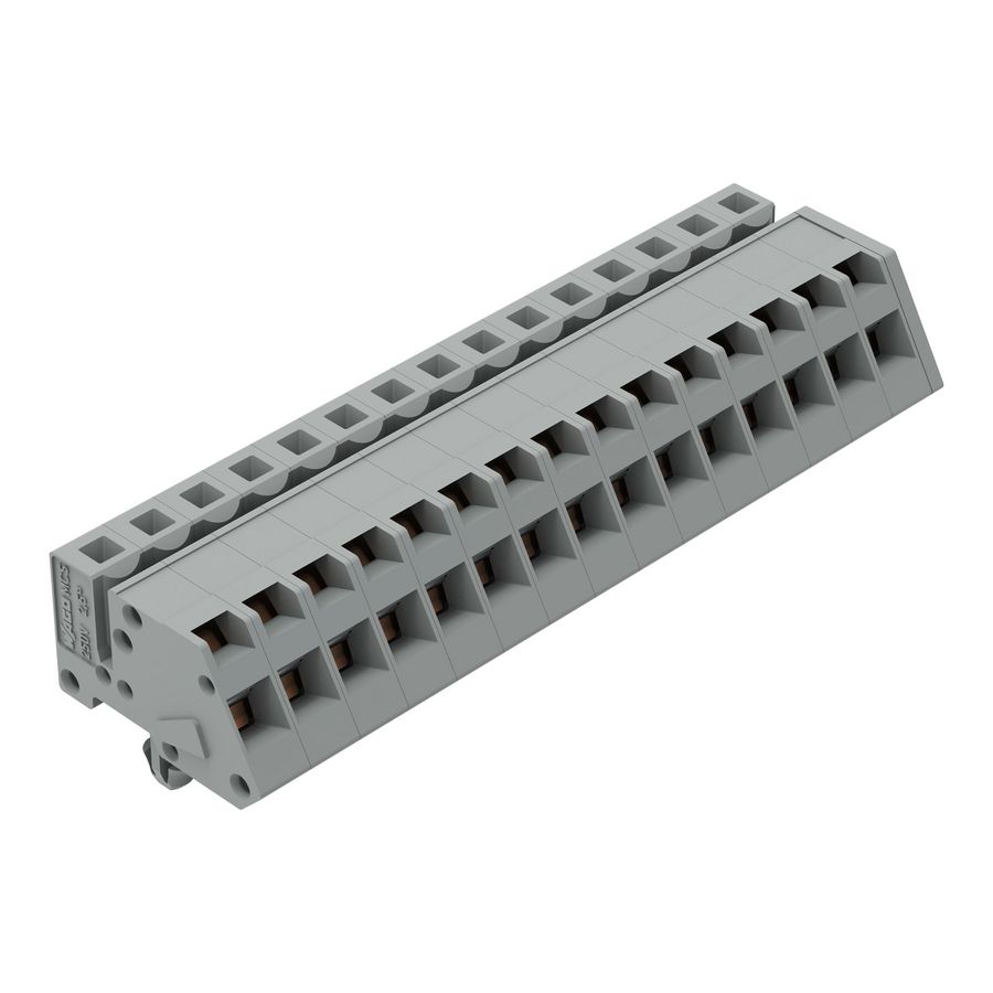 1-draads FE steker HA 2,5mm² grijs 731-515/008-000 VVE=25