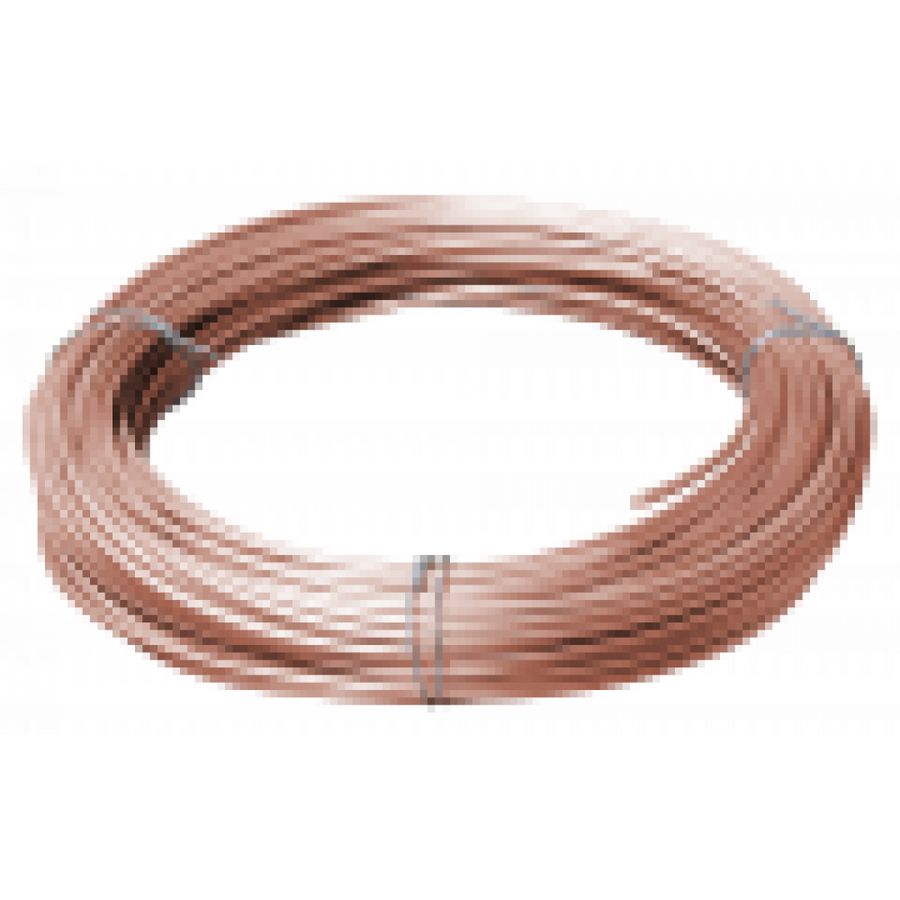 Aarddraad blank koper 25mm2 rol 25kg.