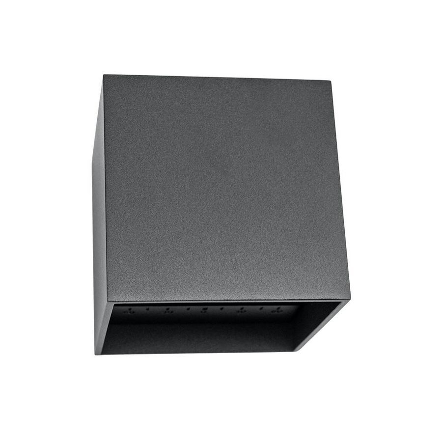 Wandlamp kubus 100x100x100mm 6W 2700K dimbaar RAL7016