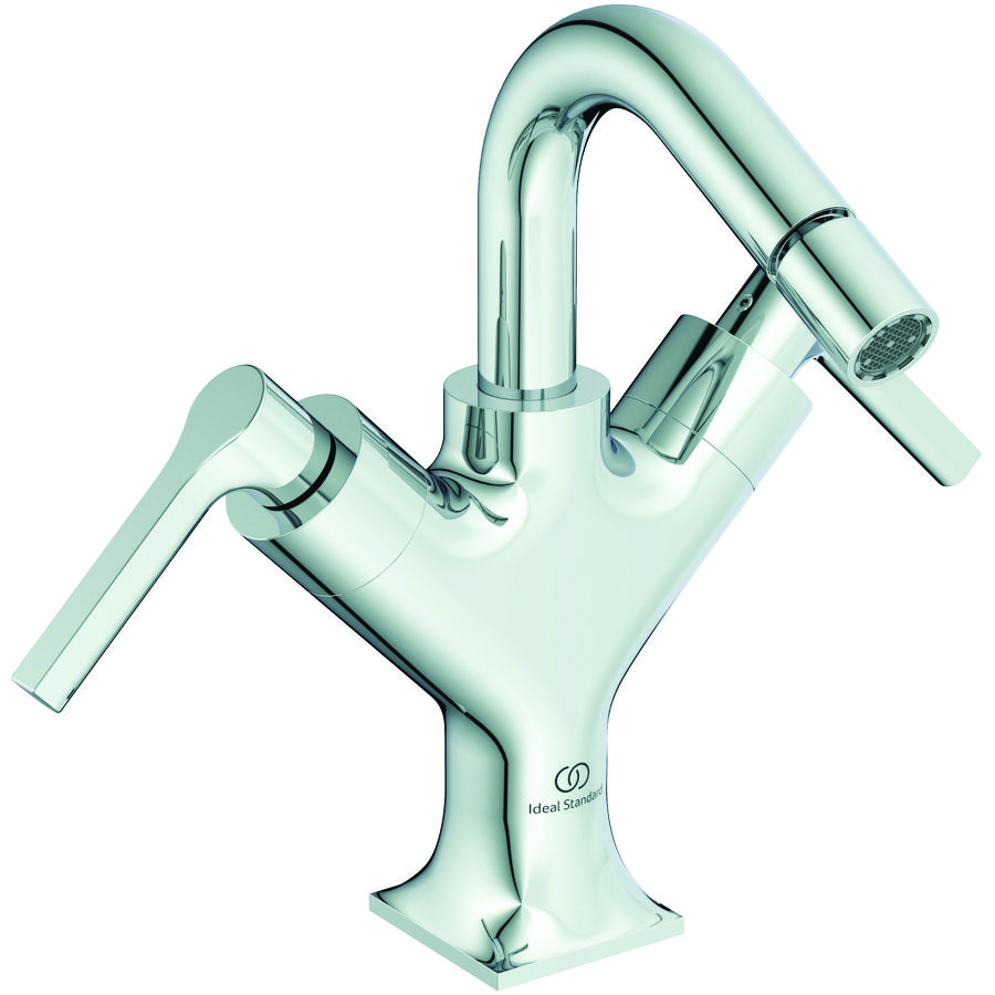 bidetmengkraan 5l/min. 1-gats m waste m hendelgrepen chroom BD4