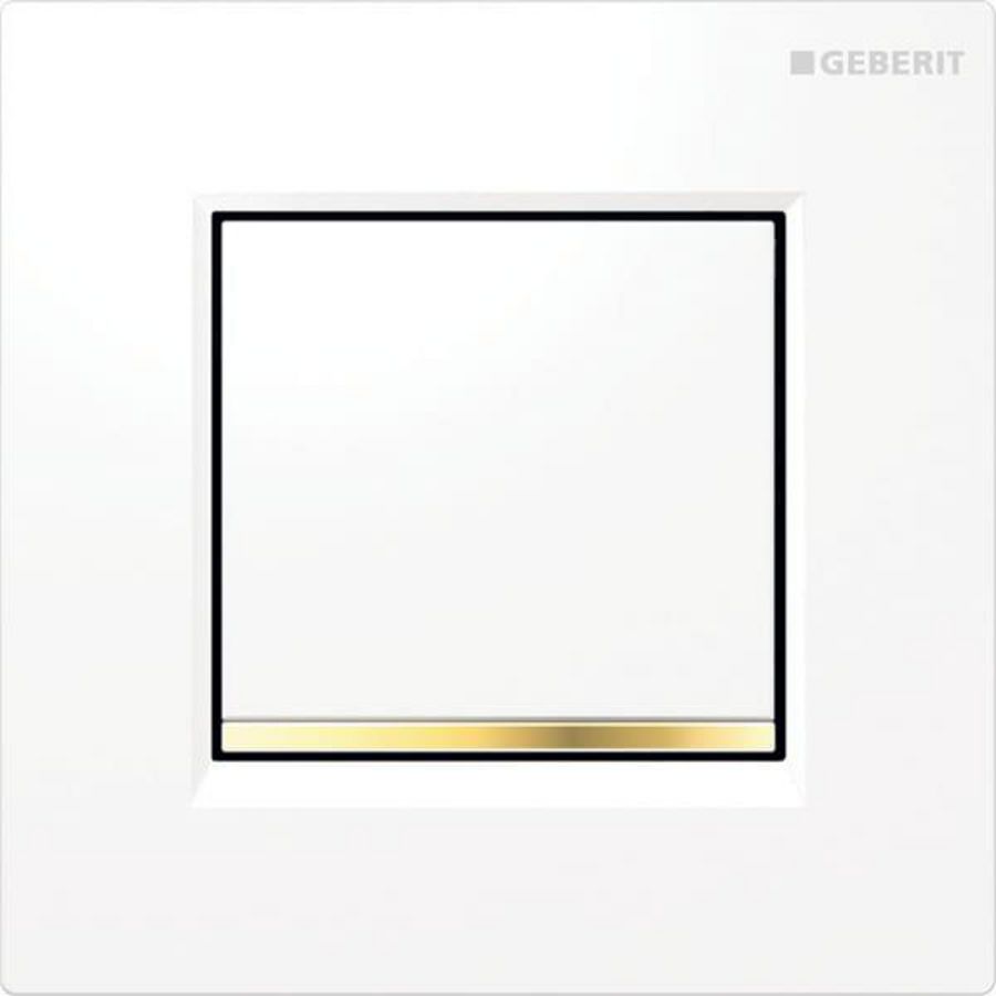 Losse voorplaat v. bedieningspaneel Type30 wit/goud/wit