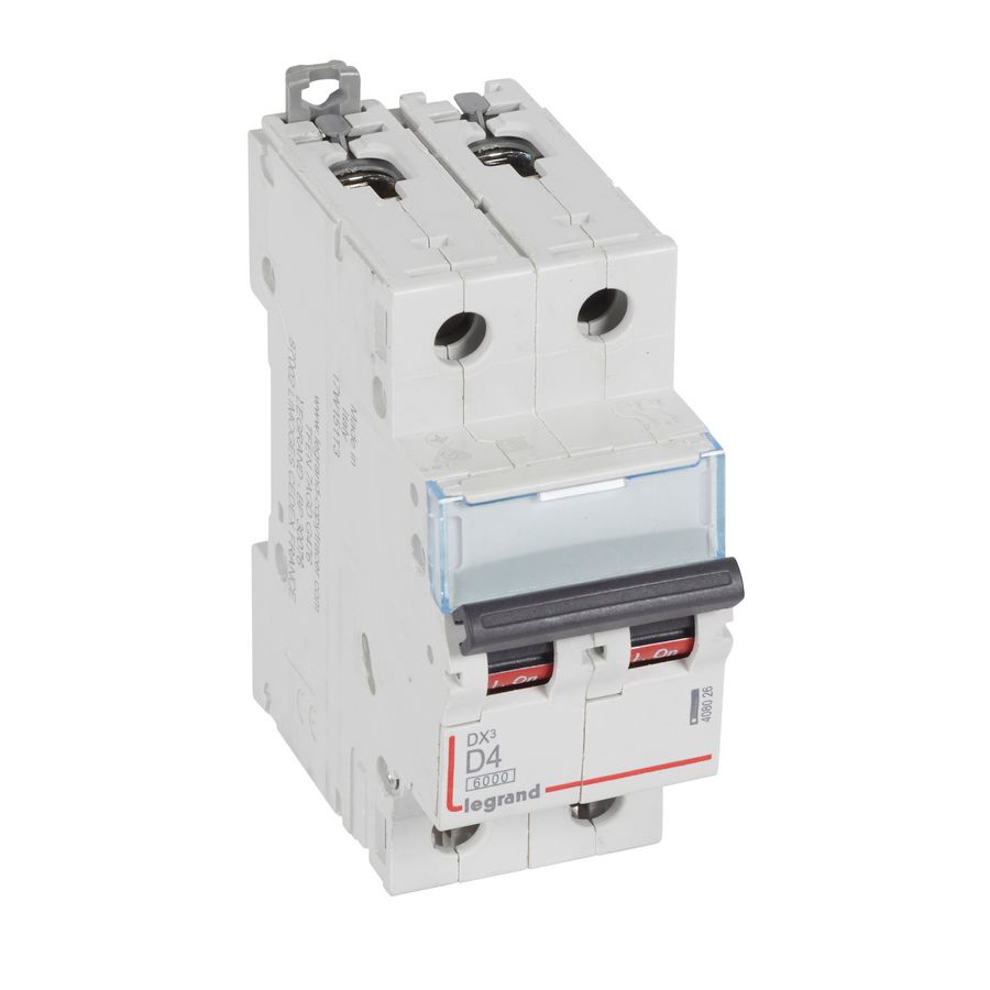 Installatieautomaat DX³ 6000A/10kA 2-polig D-karakteristiek 4A