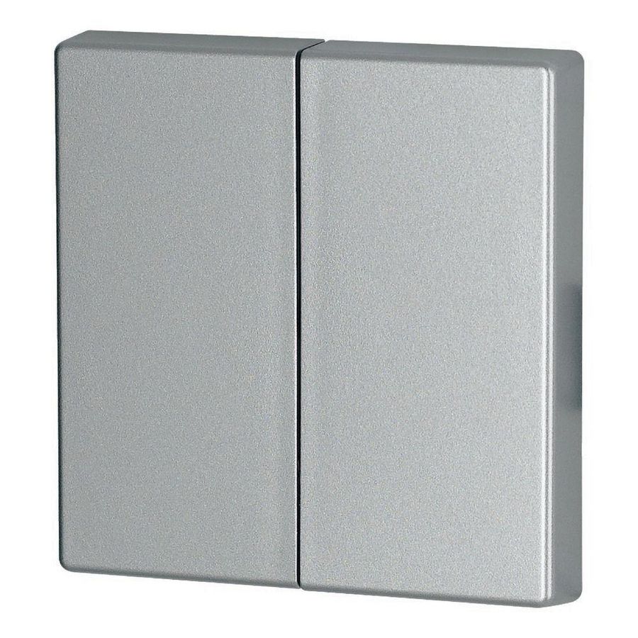 Schakelwip 2-voudig, mat zonder LED, zilver Eaton