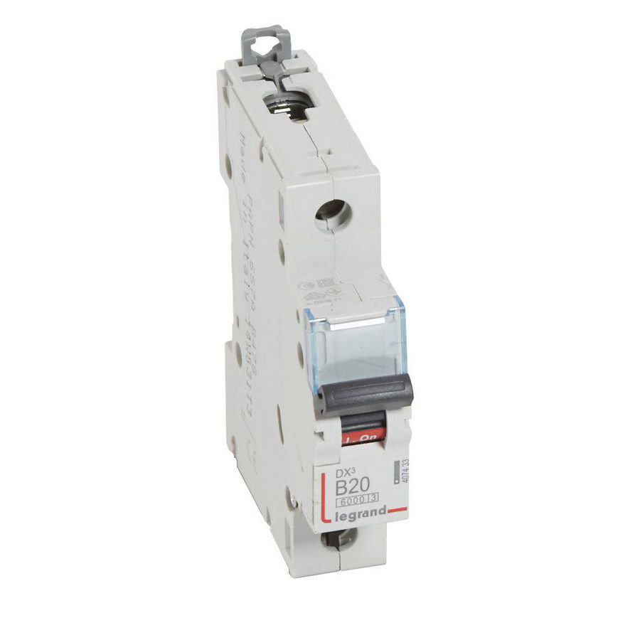 Installatieautomaat DX³ 6000A/10kA 1-polig B-karakteristiek 20