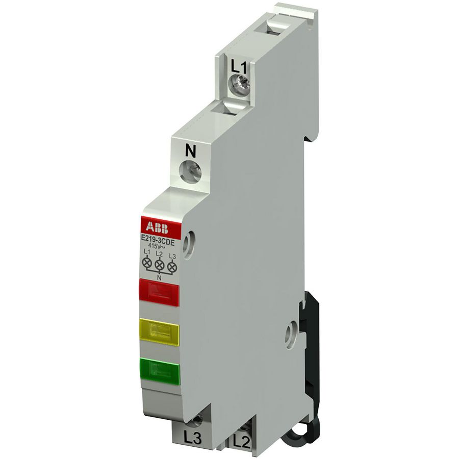 Indicatielamp met 3 LED Rood-Geel-Groen 415-230VAC