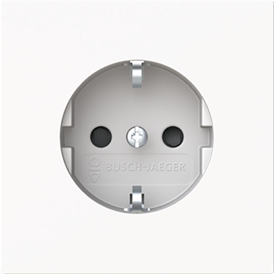 Wandcontactdoos randaarde clips inb plat art-matwit Safety+ (20 EUCB-F-44M)