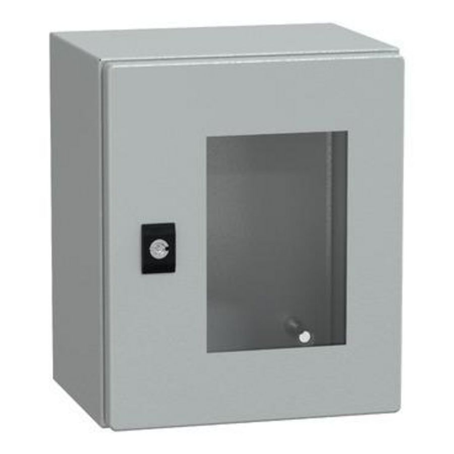 Deur 300x200x200mm IP66 / IK08 Transparant RAL70 Spacial CRN