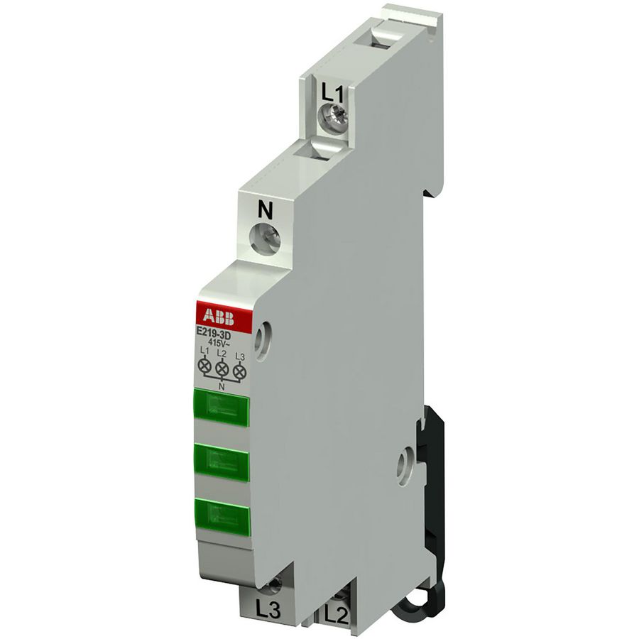 Indicatielamp met 3 LED Groen 415-230VAC
