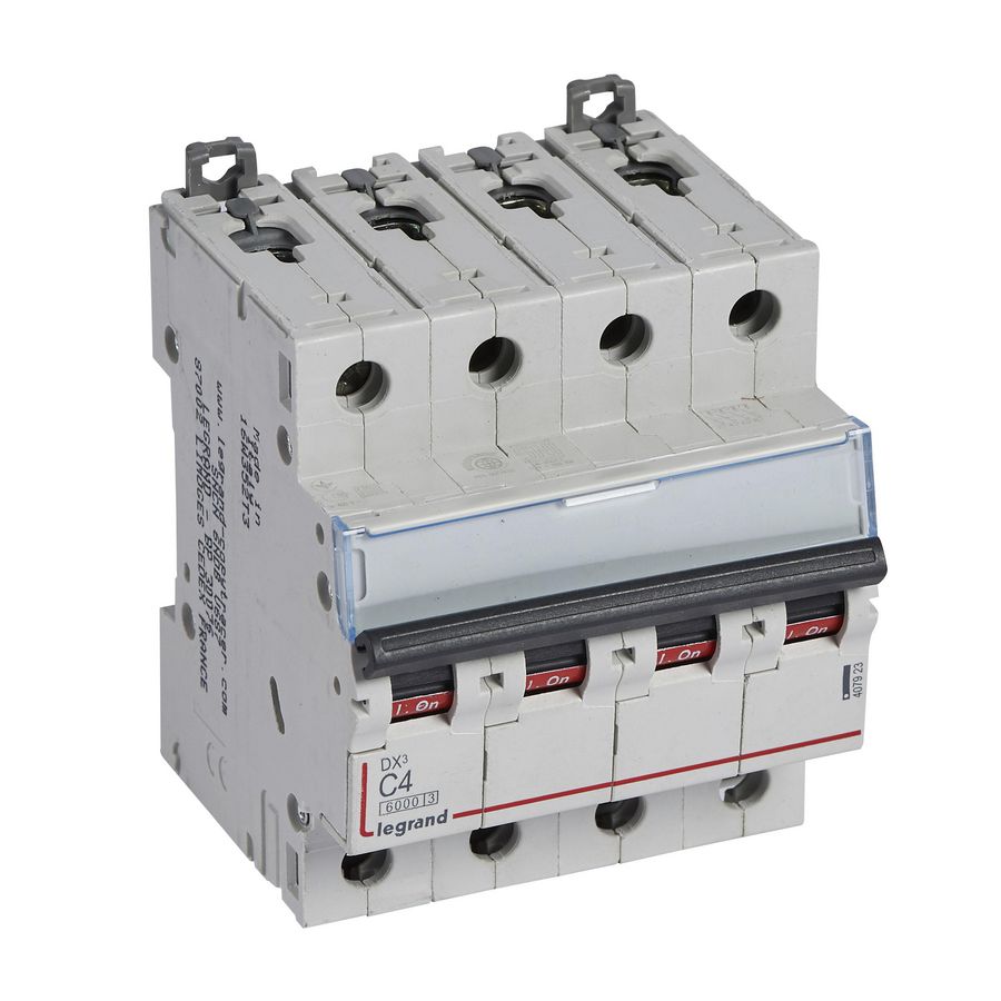 Installatieautomaat DX³ 6000A/10kA 4-polig C-karakteristiek 4A