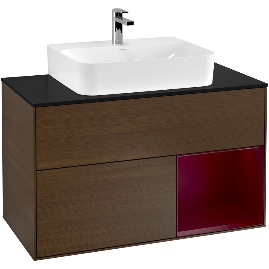 Wastafelonderkast Finion 1000x603x501mm W.Veneer G122HBGN