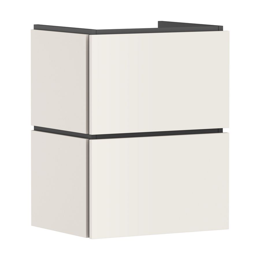 Badmeubel Xilesa E 480/380+2 lades fontein Sand Matt Beige