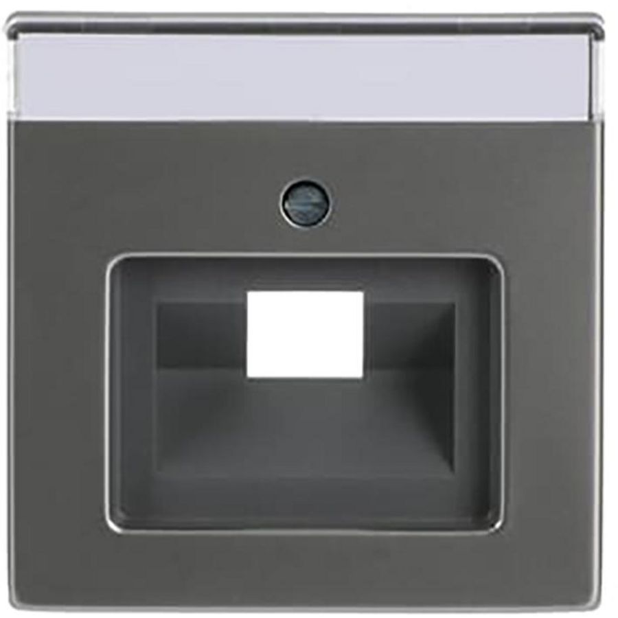 Centraalplaat afd v datadoos 1 x RJ45 pure-rvs (1803-866)
