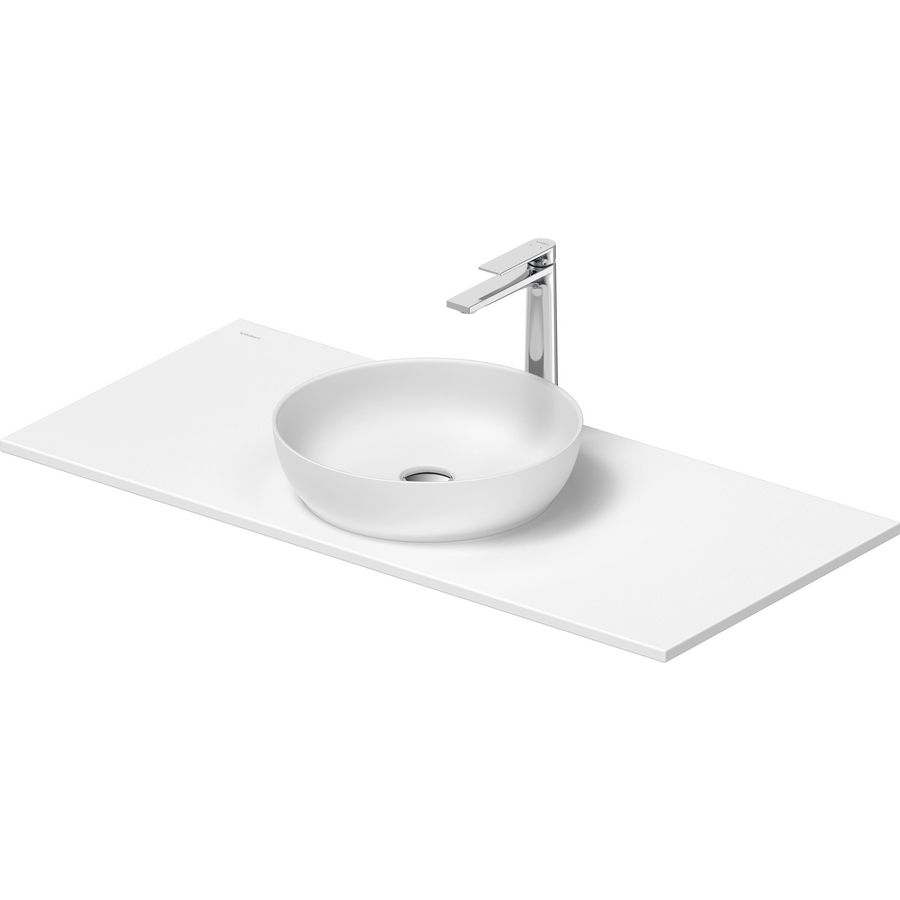 SIVIDA #268014 wastafelblad incl. opzetkom wit zijdemat 1080mm