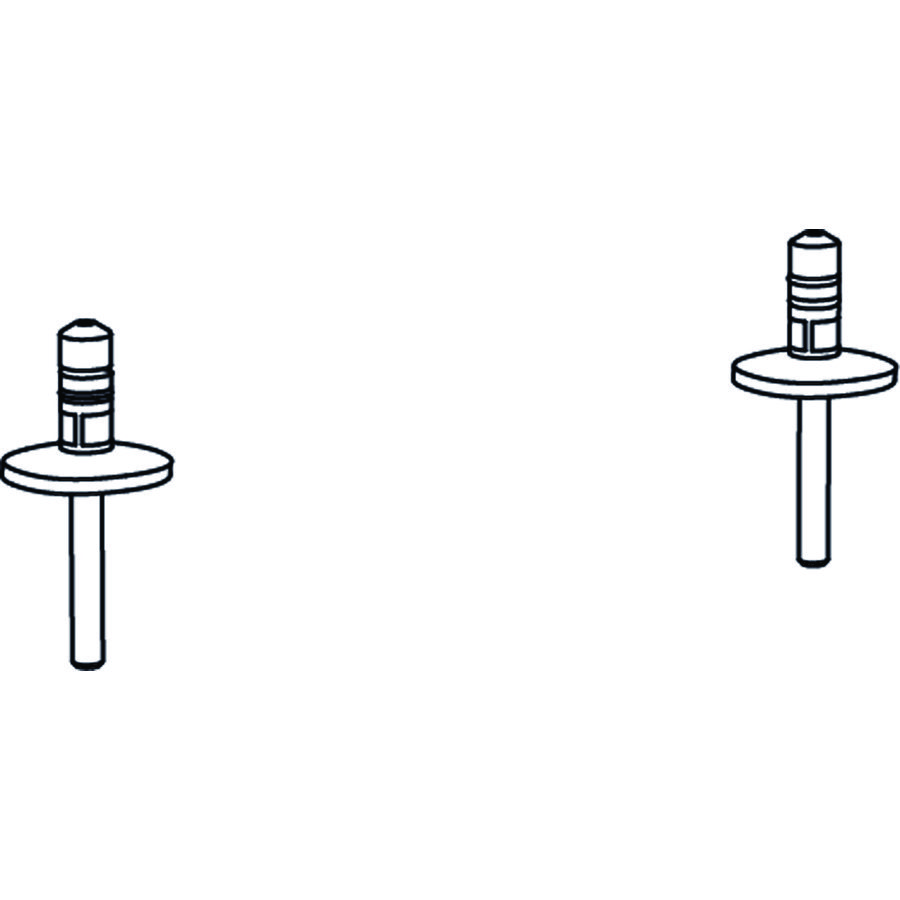 Scharnierset voor WC-zitting 006379, 006051, 006059 Edelstaa