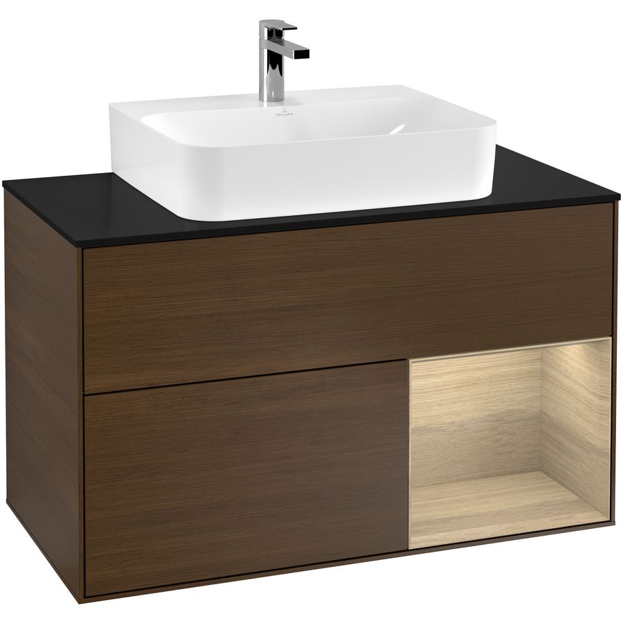 Wastafelonderkast Finion 1000x603x501mm W.Veneer G122PCGN