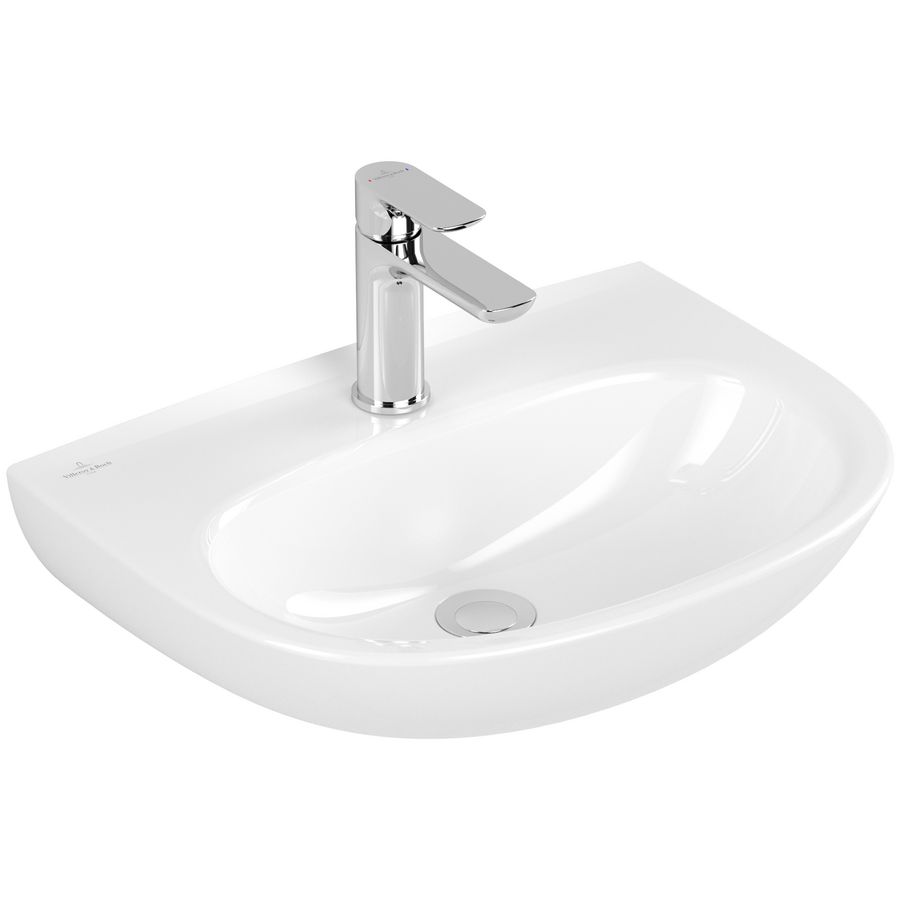 O.novo fontein met kraangat zonder overloop 500x380mm wit alpin c+