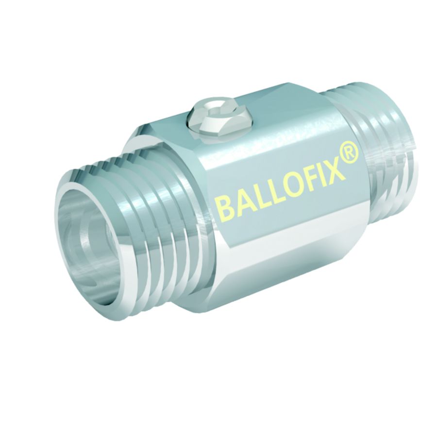 Minikogelkraan Ballofix schroevendraaierbediening mof x mof G1/2" Cr