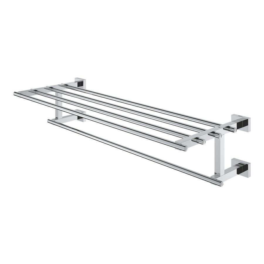 Essentials cube handdoekhouder chroom 2-lids 40512001