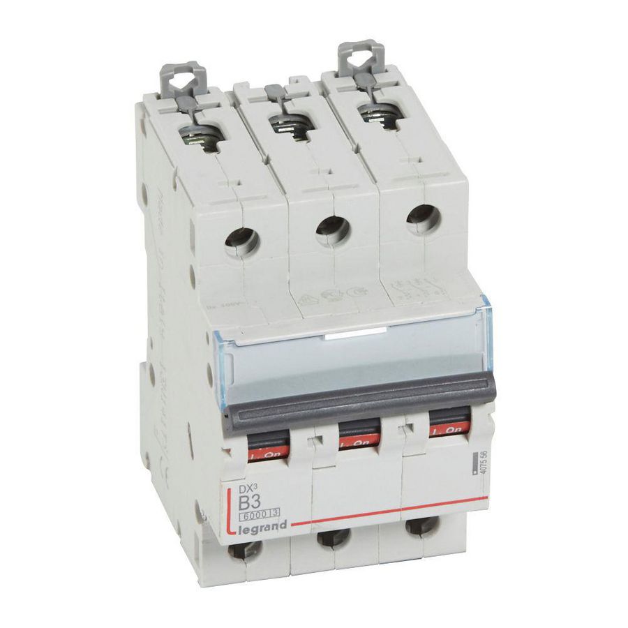 Installatieautomaat DX³ 6000A/10kA 3-polig B-karakteristiek 03