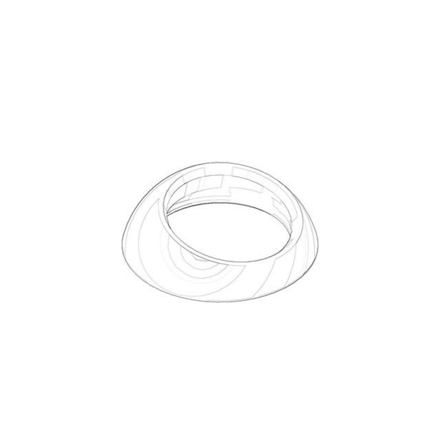 Kapje 37x11,7mm Dark Platinum gebors.