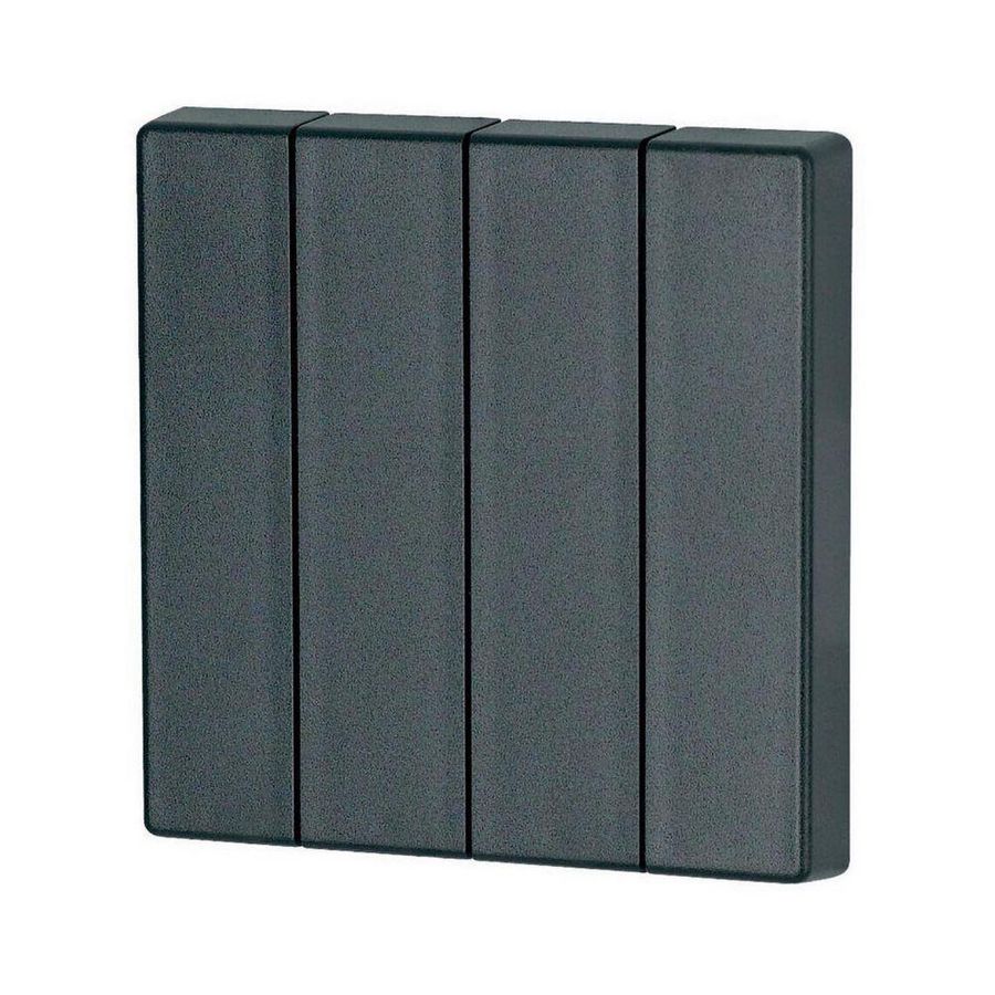 Schakelwip 4-voudig, mat zonder LED, antraciet Eaton