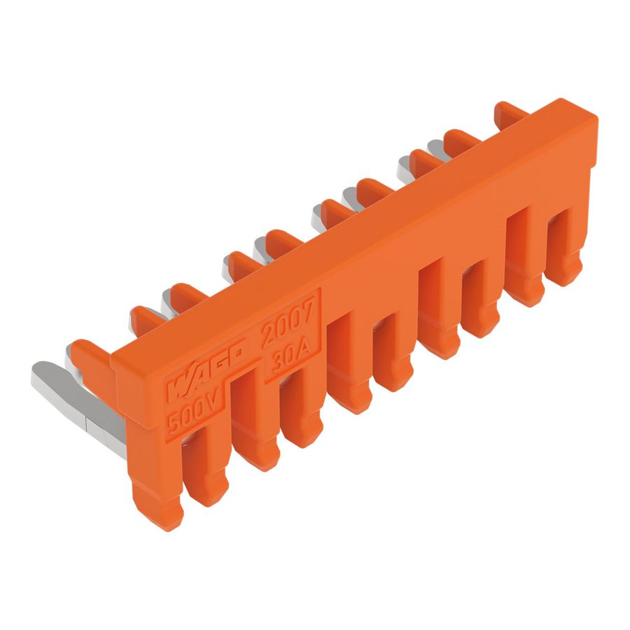 Schakelbrug 5-voudig geisoleerd oranje VVE=10